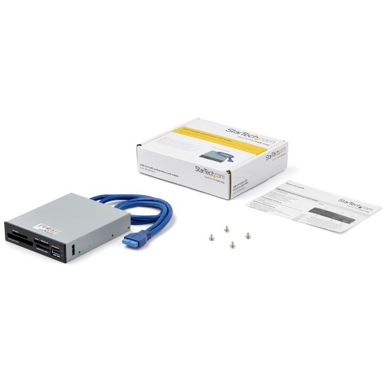 StarTech.com Lecteur multi-cartes interne USB 3.0 avec support UHS-II - Lecteur de cartes mémoire - SD / Micro SD / MS / CF - Lecteur de carte - 3,5 po (CF I, CF II, MS, MS PRO, MMC, SD, MS Duo, MS PRO Duo, miniSD, microSD, SDHC, MS Micro, microSDHC, SDXC