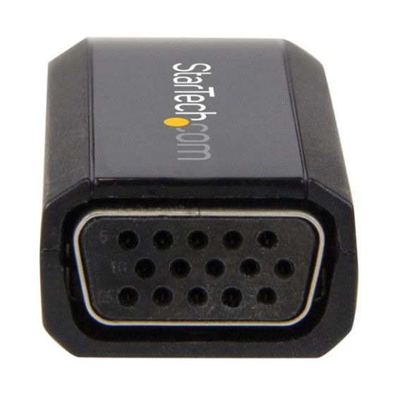 StarTech.com HDMI to VGA Adapter - Aux Audio Output - Compact - 1920x1200 - HDMI to VGA (HD2VGAMICRA) - Convertisseur vidéo - HDMI - VGA - noir
