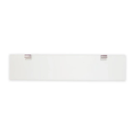 CACHE PLAQUE A PERSONNALISER - PVC + CROCHETS - 52x11cm VENDU EN LOTS
