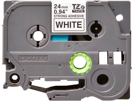 BROTHER P-TOUCH TZE-S251 noir sur blanc 24mm extra gluey