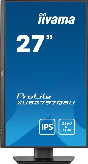 iiyama ProLite XUB2797QSU-B2 écran plat de PC 68,6 cm (27") 2560 x 1440 pixels Quad HD LED Noir