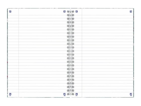 1 Cahier spirale Oxford Flowers A5 14,8 x 21 cm 120 pages