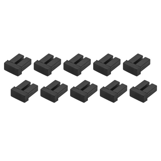 StarTech.com Cache-poussière pour SFP LC - Paquet de 10 - Couvertures anti-poussière pour port à fibre optique SFP LC - Housse de protection - noir (pack de 10)