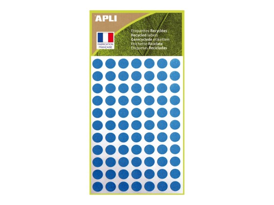 1 462 pastilles de signalisation rondes,Ø 8 mm, bleu, 100% recyclé