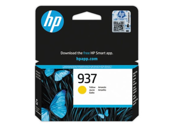 HP 937 Cartouche Encre Authentique Jaune