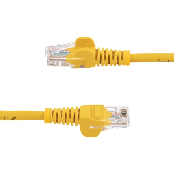 StarTech.com Câble réseau Cat5e UTP sans crochet - 5 m Jaune - Cordon Ethernet RJ45 anti-accroc - Câble patch - Câble réseau - RJ-45 (M) pour RJ-45 (M) - 5 m - UTP - CAT 5e - sans crochet, bloqué - jaune