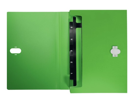 1 Trieur extensible Leitz en PP recyclé - 6 compartiments - Vert