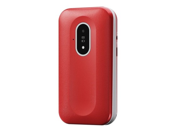 DORO Leva L20 - 4G téléphone de service - RAM 64 Mo / Mémoire interne 128 Mo - microSD slot - écran LCD (TFT) - 320 x 240 pixels (60 Hz) - rear camera 2 MP - rouge/blanc