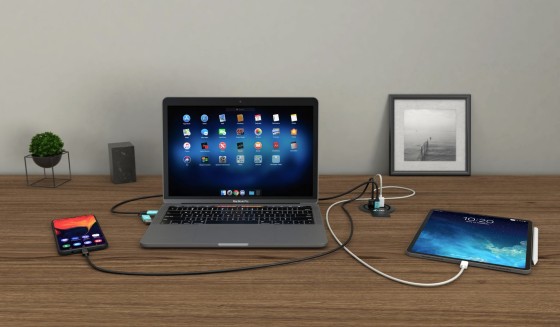 I-TEC Built-in Desktop Fast Charger USB-C PD 3.0 3xUSB 3.0 QC3.0 96W