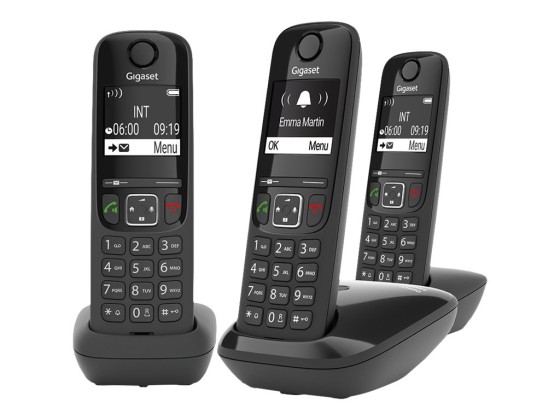1 Lot de 3 Trio téléphones sans fil Gigaset AS690A avec répondeur