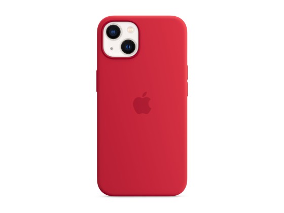 Apple - Coque de protection pour téléphone portable - compatibilité avec MagSafe - silicone - rouge - pour iPhone 13