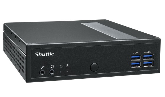 Shuttle XPC slim Barebone DL30N, Intel N100, 1x DDR5, 2x LAN (2x 2.5Gbit), 2xCOM,1xHDMI,1xDP, 1x VGA, fanless, fonctionnement permanent 24/7