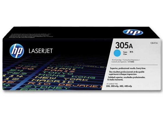 HP 305A original LaserJet Toner cartridge CE411A cyan standard capacity 2.600 pages 1-pack