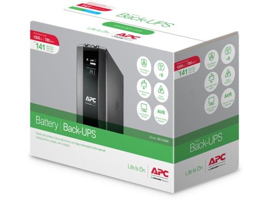 APC Back UPS Pro BR 1300VA 8 Outlets AVR LCD Interface