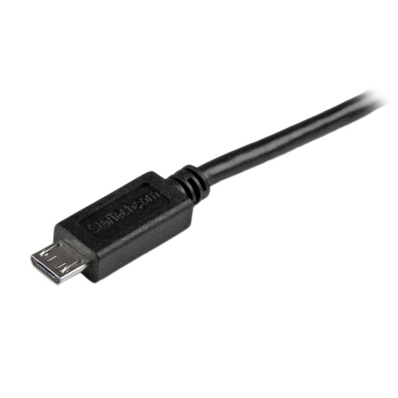 StarTech.com Câble de charge /synchronisation mobile USB A vers Micro B mince de 0,5m - Cordon USB 2.0 pour smartphone / tablette M/M Noir - Câble USB - Micro-USB de type B (M) pour USB (M) - USB 2.0 - 50 cm - noir
