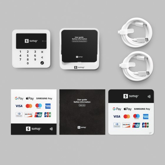 SumUp Solo Lite lecteur de cartes à puce Batterie Blanc