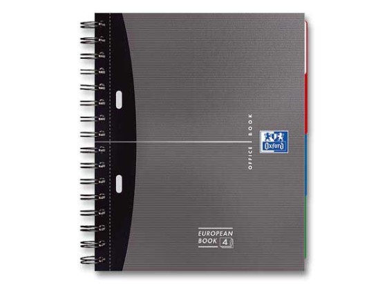 1 Cahier spirale European Oxford, A5, 5x5, 200 pages,perforé 2 trous