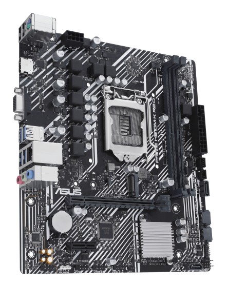 ASUS H510M-K R2.0 - Carte-mère - micro ATX - Socket LGA1200 - H470 Chipset - USB 3.2 Gen 1 - Gigabit LAN - carte graphique embarquée (unité centrale requise) - audio HD (8 canaux)
