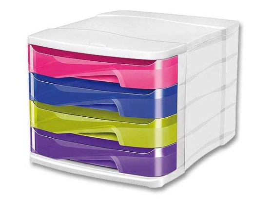 1 Module de classement 4 tiroirs CEP Happy - tiroirs assortis