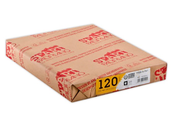 1 Pack de 250 Feuilles de papier dessin blanc format raisin (50 x 65 cm) - 120 g