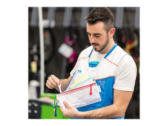 1 Sachet de 8 Pochettes souples armées ZIP - TARIFOLD -Chéquier