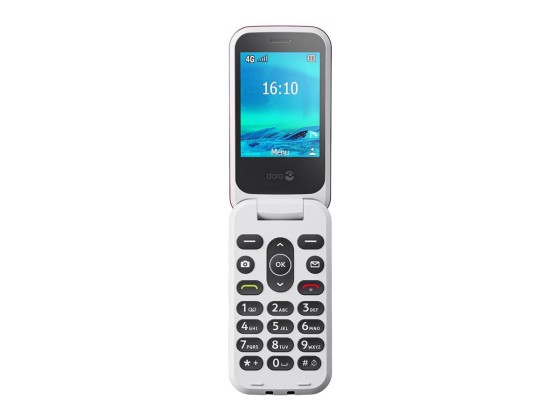 DORO 2820 - 4G téléphone de service / Mémoire interne 17 Mo - microSD slot - 320 x 240 pixels - rear camera 0,3 MP - rouge