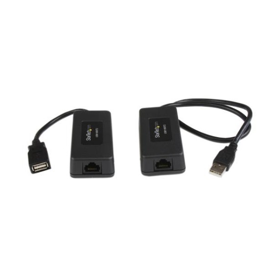 StarTech.com Extendeur Ethernet 1 port USB sur Cat5/Cat6 - jusqu'à 40 m - Câble de rallonge USB - USB - plus de CAT 5/6 - jusqu'à 40 m - pour P/N: UUSBOTG