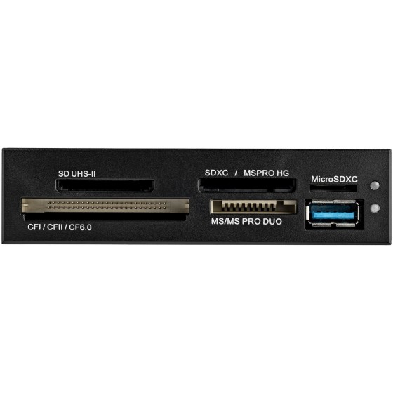 StarTech.com Lecteur multi-cartes interne USB 3.0 avec support UHS-II - Lecteur de cartes mémoire - SD / Micro SD / MS / CF - Lecteur de carte - 3,5 po (CF I, CF II, MS, MS PRO, MMC, SD, MS Duo, MS PRO Duo, miniSD, microSD, SDHC, MS Micro, microSDHC, SDXC