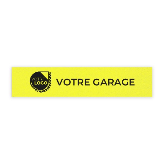 CACHE PLAQUE A PERSONNALISER - PVC + CROCHETS - 52x11cm VENDU EN LOTS