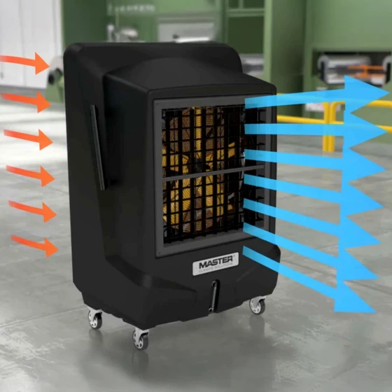 RAFRAICHISSEUR D'AIR EVAPORATIF MOBILE  22 000 m3/h