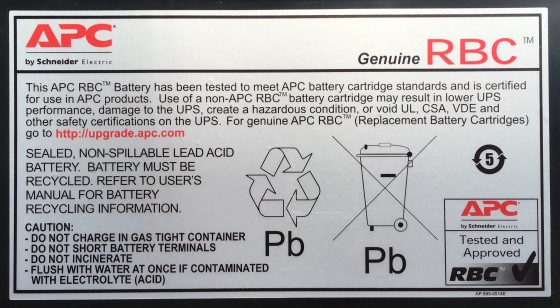 APC KIT DE REMPLACEMENT DE BATTERIE POUR BP 1000I SU1000INET SU1000RMINET