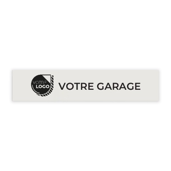 CACHE PLAQUE A PERSONNALISER - PVC + CROCHETS - 52x11cm VENDU EN LOTS