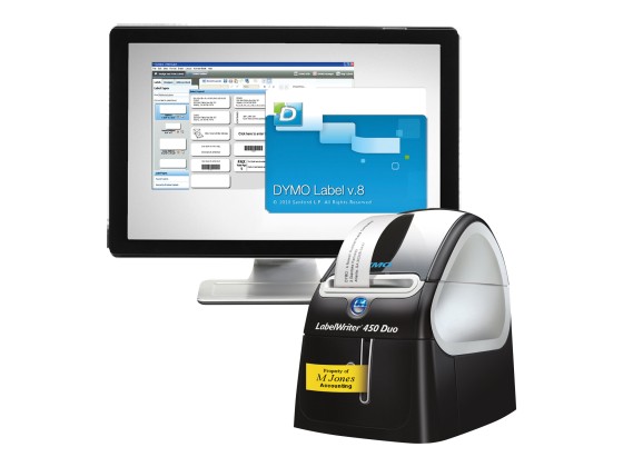 1 Imprimante d'étiquettes DYMO Label Writer LW450 Duo