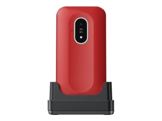 DORO Leva L20 - 4G téléphone de service - RAM 64 Mo / Mémoire interne 128 Mo - microSD slot - écran LCD (TFT) - 320 x 240 pixels (60 Hz) - rear camera 2 MP - rouge/blanc