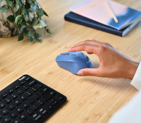 TRUST MYDO Silent Wireless Mouse Blue