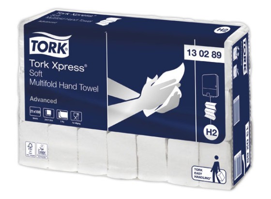 1 Pack de 21 paquets essuie-mains Tork Xpress® Z H2