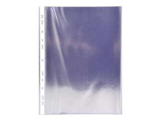 1 Sachet de 10 Pochettes perforées EXACOMPTA  en PVC souple 8/10ème résistante