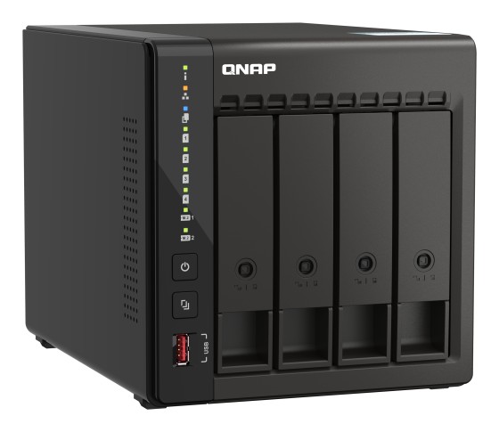 QNAP TS-453E-8G 4-bay desktop NAS Intel Celeron J6412 4C 2.0GHz burst 2.6GHz onboard 8Go RAM 2xHDMI 1.4b 2xM.2 2280 PCIe slots