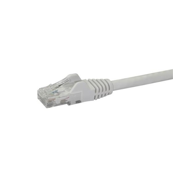StarTech.com Câble réseau Cat6 Gigabit UTP sans crochet de 2m - Cordon Ethernet RJ45 anti-accroc - Câble patch Mâle / Mâle - Blanc - Cordon de raccordement - RJ-45 (M) pour RJ-45 (M) - 2 m - UTP - CAT 6 - sans crochet - blanc