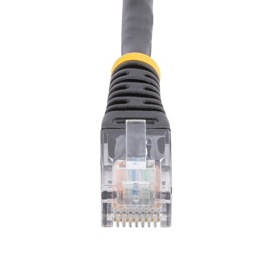 StarTech.com Câble patch UTP Cat5e de 15 m avec RJ45 moulé blanc - Cordon de connexion de 15 m - Cordon de raccordement - RJ-45 (M) pour RJ-45 (M) - 15 m - UTP - CAT 5e - moulé - noir