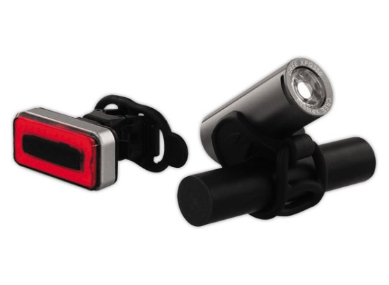 1 Kit d'éclairages LED vélo av/ar rechargeables en USB
