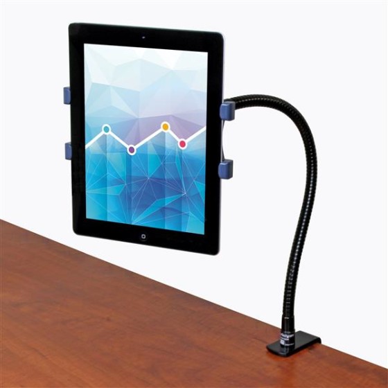 StarTech.com Support col de cygne pour tablette de 6.5" à 7.8" avec fixation de bureau - Rotation 360 &deg, (ARMTBLTUGN) - Kit de montage (attache-support, bras ajustable, bras de fixation réglable) - pour tablette - plastique, acier - noir - Taille d'écr