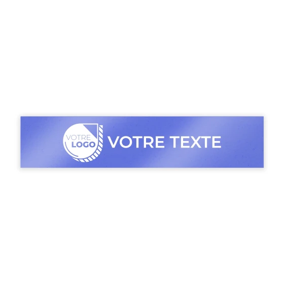 CACHE PLAQUE A PERSONNALISER - PVC + CROCHETS - 52x11cm VENDU EN LOTS