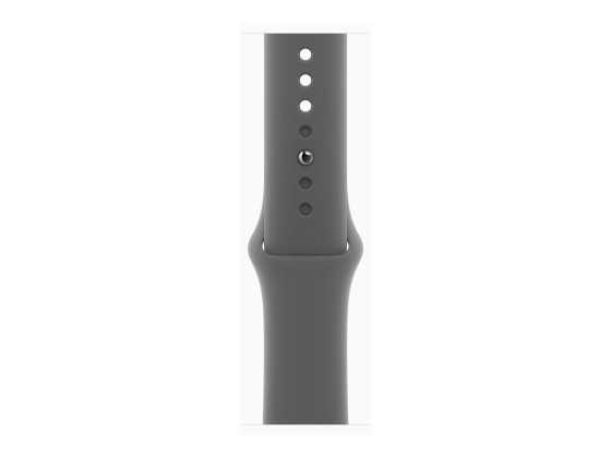 Apple Watch Series 10 (GPS + Cellular) - 46 mm - titanium naturel - montre intelligente avec bande sport - fluoroélastomère - gris acier - taille du bracelet : S/M - 64 Go - LTE, Wi-Fi 4, UWB, Bluetooth - 4G - 41.7 g