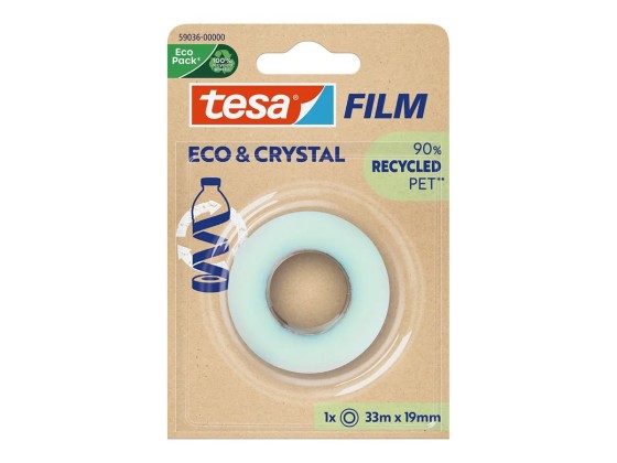 1 Rouleau adhésif transparent Tesafilm® Eco & Crystal 33mx19mm