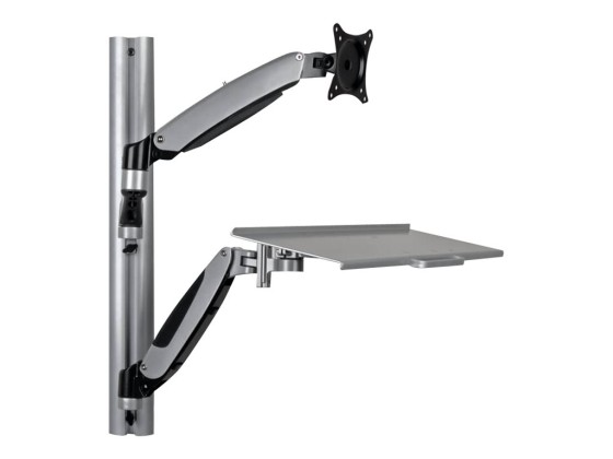 EATON TRIPPLITE Adjustable-Height Wall-Mount Sit-Stand Workstation Single-Display