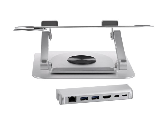 1 SUPPORT PC PORTABLE AVEC HUB 6 EN 1