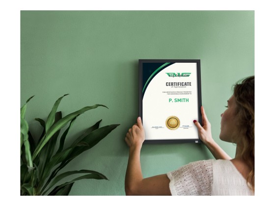 1 Porte-affiche clipsable A4 Nobo impression - noir