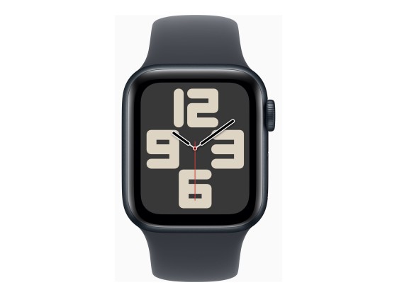 Apple Watch SE (GPS) - 2e génération - 40 mm - aluminium minuit - montre intelligente avec bande sport - fluoroélastomère - minuit - taille du bracelet : M/L - 32 Go - Wi-Fi 4, Bluetooth - 26.4 g