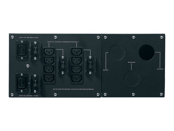 APC , By Pass externe 230V 100A Hardwire input IEC-320 output- (8) C13 (2) C19